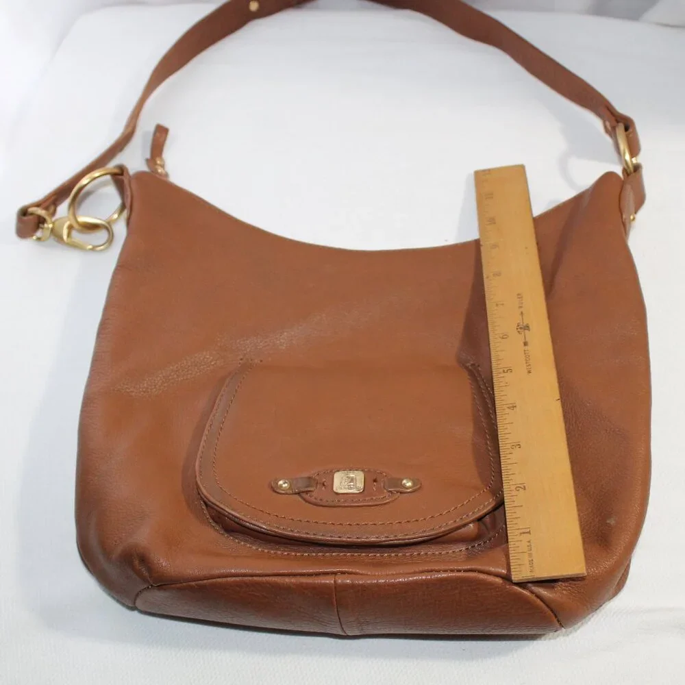 Stone Mountain Brown Leather Hobo Bag